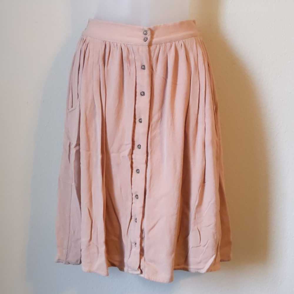 2/$20 cream midi skirt